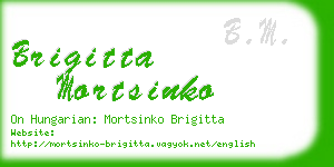 brigitta mortsinko business card